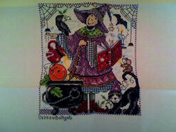 Cross stitch square for Freddie F's quilt