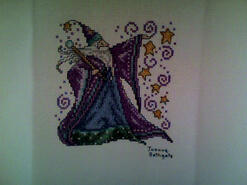 Cross stitch square for Freddie F's quilt