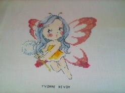 Cross stitch square for Seren W's quilt