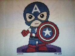 Cross stitch square for Charlie C's quilt