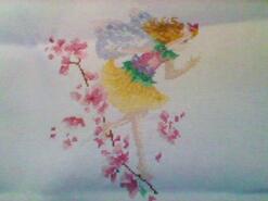 Cross stitch square for Lydia A's quilt