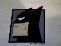 Cross stitch square for Charlie C's quilt