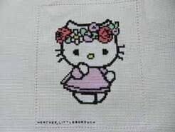 Cross stitch square for Grace S's quilt