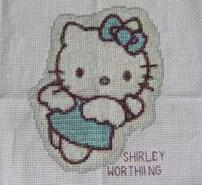 Cross stitch square for Grace S's quilt