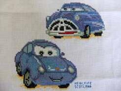 Cross stitch square for Sophie T's quilt