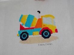 Cross stitch square for AJ's quilt