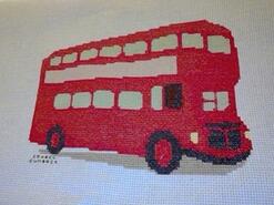Cross stitch square for AJ's quilt