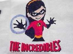 Cross stitch square for Phoenix T's quilt