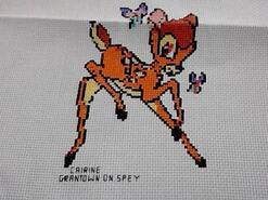 Cross stitch square for Lola-Rose's quilt