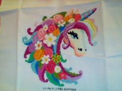 Cross stitch square for Amelia Z's quilt