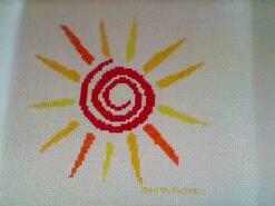Cross stitch square for any child