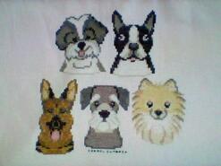 Cross stitch square for Myles S's quilt