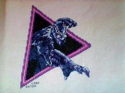 Cross stitch square for Leyton W's quilt