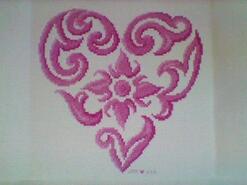 Cross stitch square for Layla E's quilt