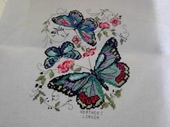 Cross stitch square for Brioni B's quilt