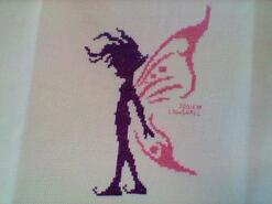 Cross stitch square for Layla E's quilt