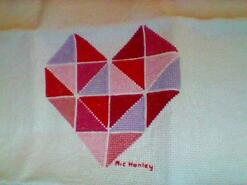 Cross stitch square for Layla E's quilt