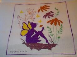 Cross stitch square for Lola-Rose's quilt