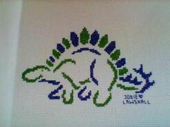 Cross stitch square for Henry J's quilt