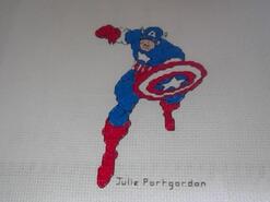 Cross stitch square for Leyton W's quilt