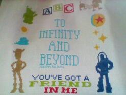 Cross stitch square for Myles S's quilt