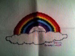 Cross stitch square for Connie P's quilt