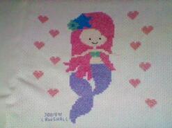 Cross stitch square for Mirren H's quilt