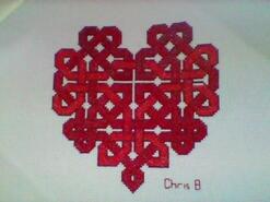 Cross stitch square for Poppy W's quilt