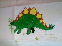 Cross stitch square for Lucas's quilt