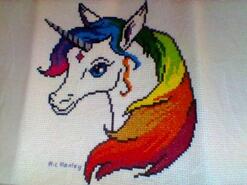 Cross stitch square for Jessica's quilt