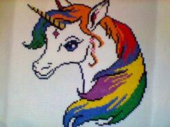 Cross stitch square for Mirren H's quilt