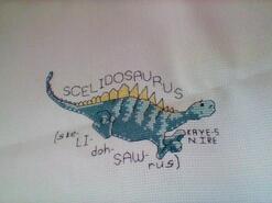 Cross stitch square for Harvey D's quilt