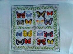 Cross stitch square for Poppy P's quilt