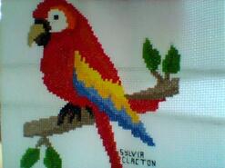 Cross stitch square for Lily-Faye's quilt