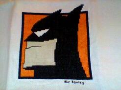 Cross stitch square for Drew G's quilt