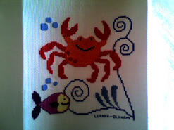 Cross stitch square for Joshua B's quilt