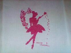 Cross stitch square for Layla E's quilt
