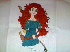 Cross stitch square for Addison F's quilt