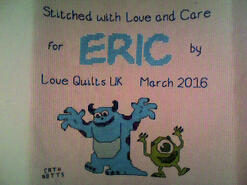 Cross stitch square for Eric F's quilt