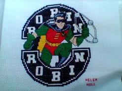Cross stitch square for Drew G's quilt