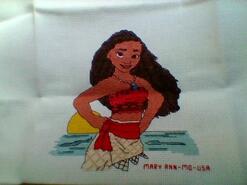 Cross stitch square for Eliana's quilt