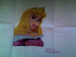 Cross stitch square for Emily G's quilt