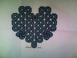 Cross stitch square for Daisy A's quilt
