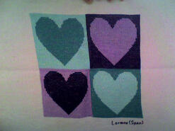Cross stitch square for Daisy A's quilt