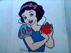Cross stitch square for Layla E's quilt