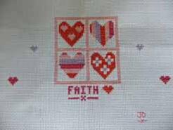 Cross stitch square for Faith L's quilt