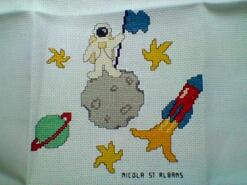 Cross stitch square for Charlie M's quilt