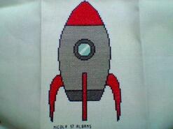 Cross stitch square for Charlie M's quilt