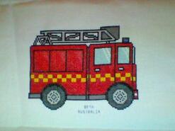 Cross stitch square for Harrison S's quilt