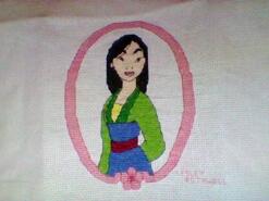 Cross stitch square for Layla E's quilt